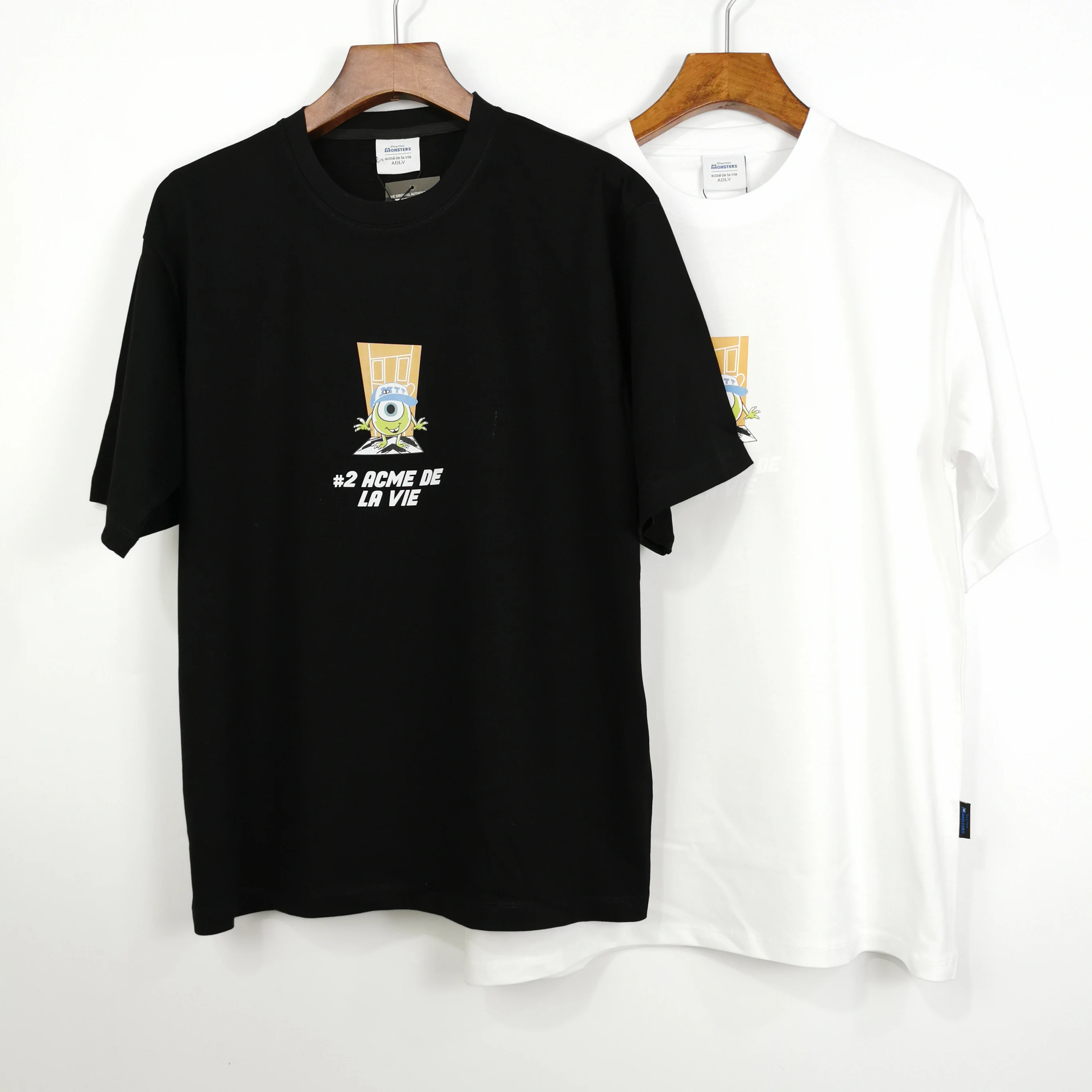 

Mens T shirt acme de la vie Oversized Streetwear MONSTER joint style Summer Top Tee Retro Cotton ADLV Alt tshirts