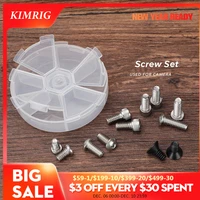 kimrig dslr camera screw hex screw 14 inch 12pcs pack for camera accessory replacement photo studio photography