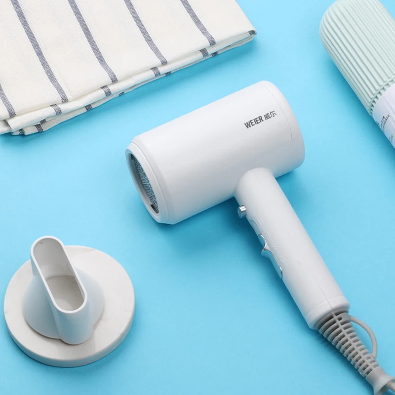 Портативный фен для волос анионные ионы розовый и белый цвет путешествий