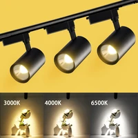 led spotlights 220v spot lights led track lights lamp 12203040w rail spots lighting fixture for kitchen living room store