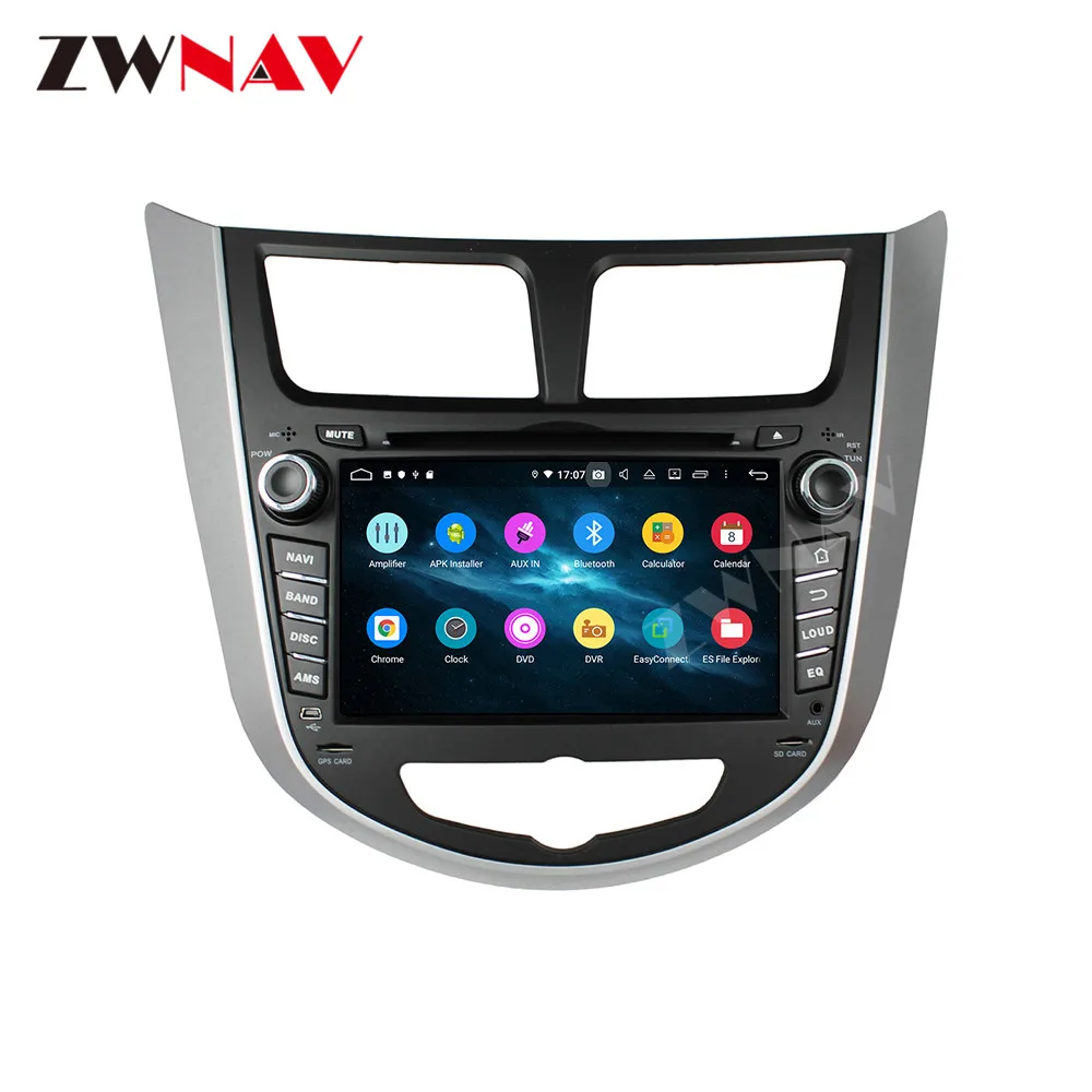 2 din сенсорный экран Android 10 0 Автомобильный мультимедийный плеер для HYUNDAI VERNA ACCENT