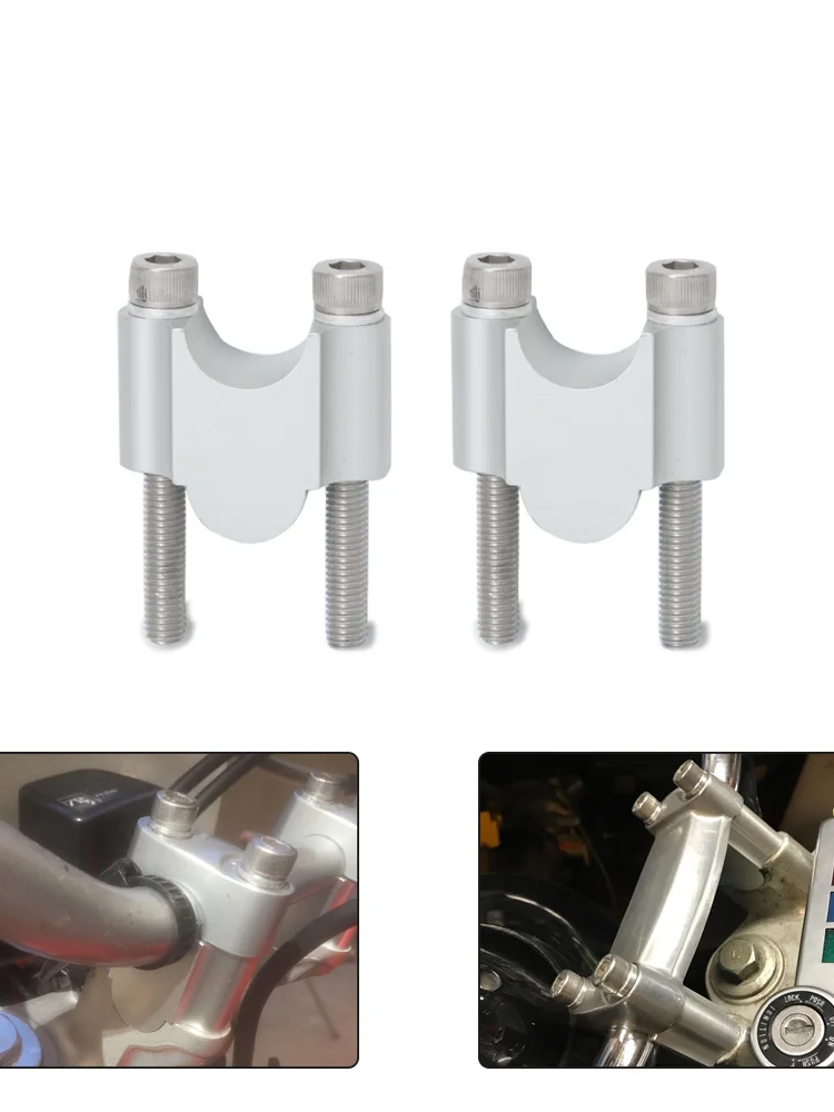 

CNC Motorcycle Handlebar Riser Kit 7/8" or 1 1/8" Universal Bar Clamps 22mm For BMW Suzuki Honda Yamaha ATV Scooter 30mm Rise