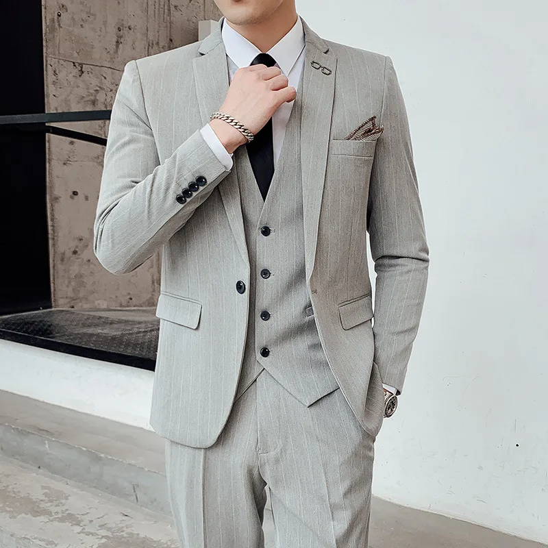 

men suits, wedding suit for men 2021, suits for men , tuxedo , men suits for wedding , suit men ,(Jacket+Pants+Vest)