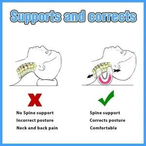 

2021Hot Neck Stretcher Cervical Traction Pillow House Cervical Traction Tube Neck Devices Orthopedic Traction Pillow Relief Neck