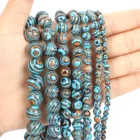 Бусины Из Натурального синего малахита, круглые бусины россыпью для изготовления ювелирных изделий, рукоделия, браслетов, нитка 4-12 мм