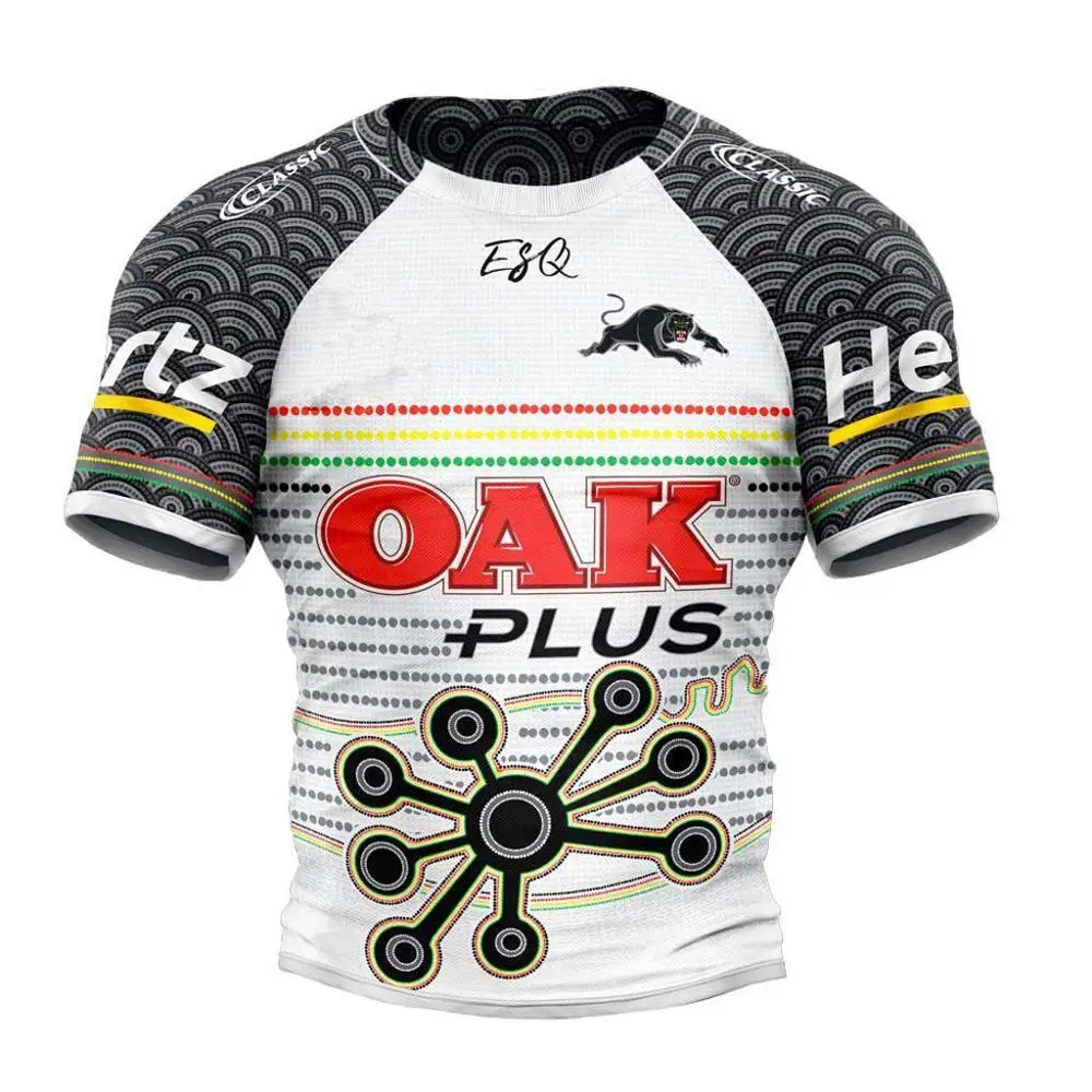 PENRITH PANTHERS футболка для регби Размер: S-XXXL принт на заказ номер имя качество идеальное - Цвет: 2019 INDIGENOUS