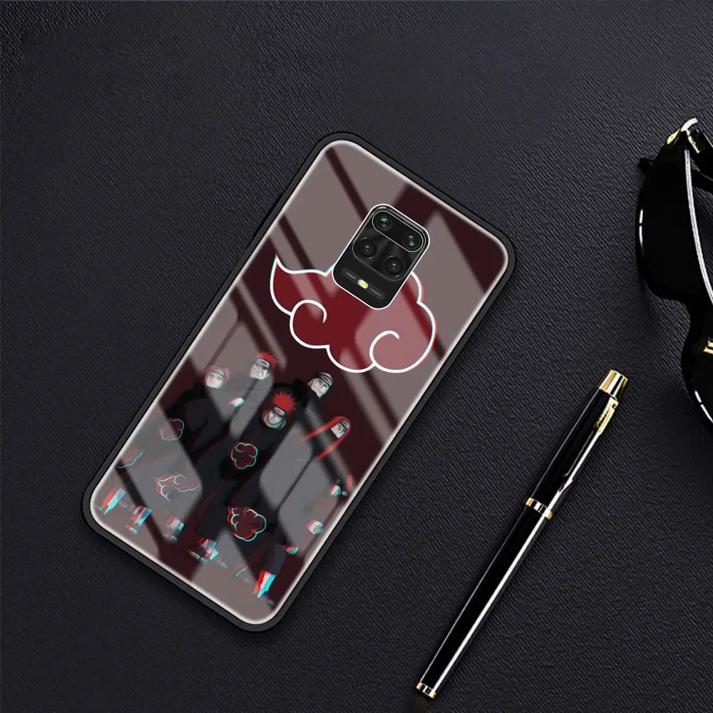 

Akatsuki Tempered Glass Phone Case for Redmi Note 9S 8 9 Pro K30 Funda for Redmi 9 9A 9C 9I 8T 7A 7 6A 6 Cover Shell Capa Cell