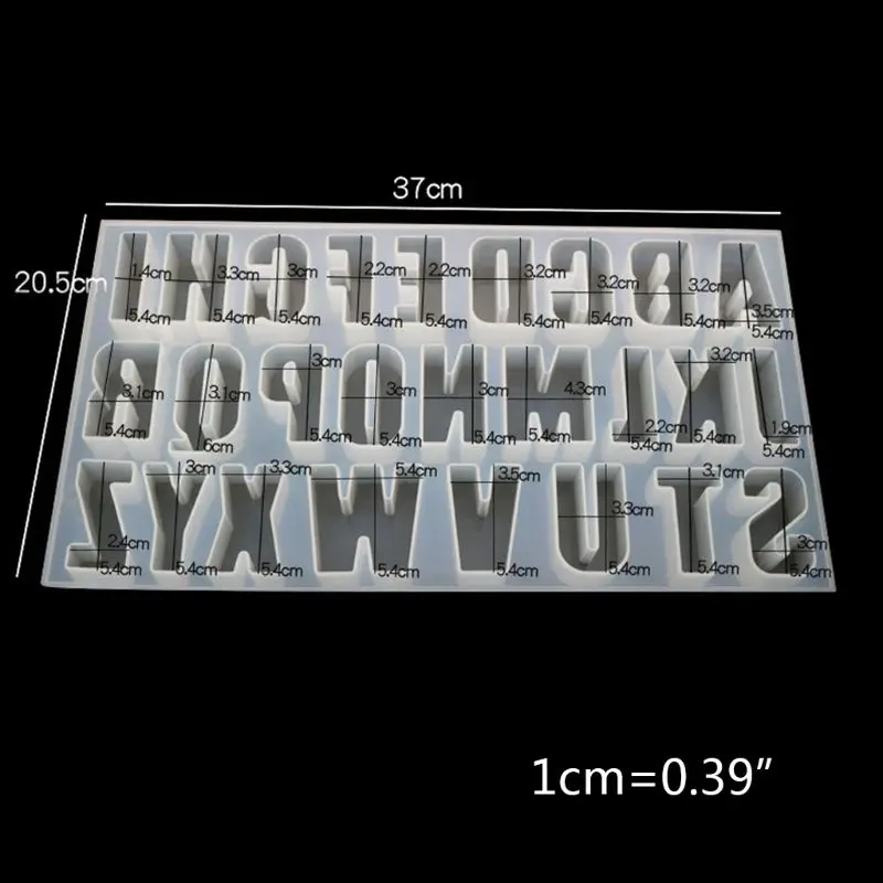 

DIY Crystal Glue Mold Capital Letter Mould Mirror Handmade Pendant Creative Jewelry Making Molds