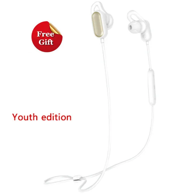 Xiao mi Sport Bluetooth 4,1 наушники с шумоподавлением mi c беспроводные IPX4 водонепроницаемые mi Music Sports fone de ouvido - Цвет: Youth White add Gift
