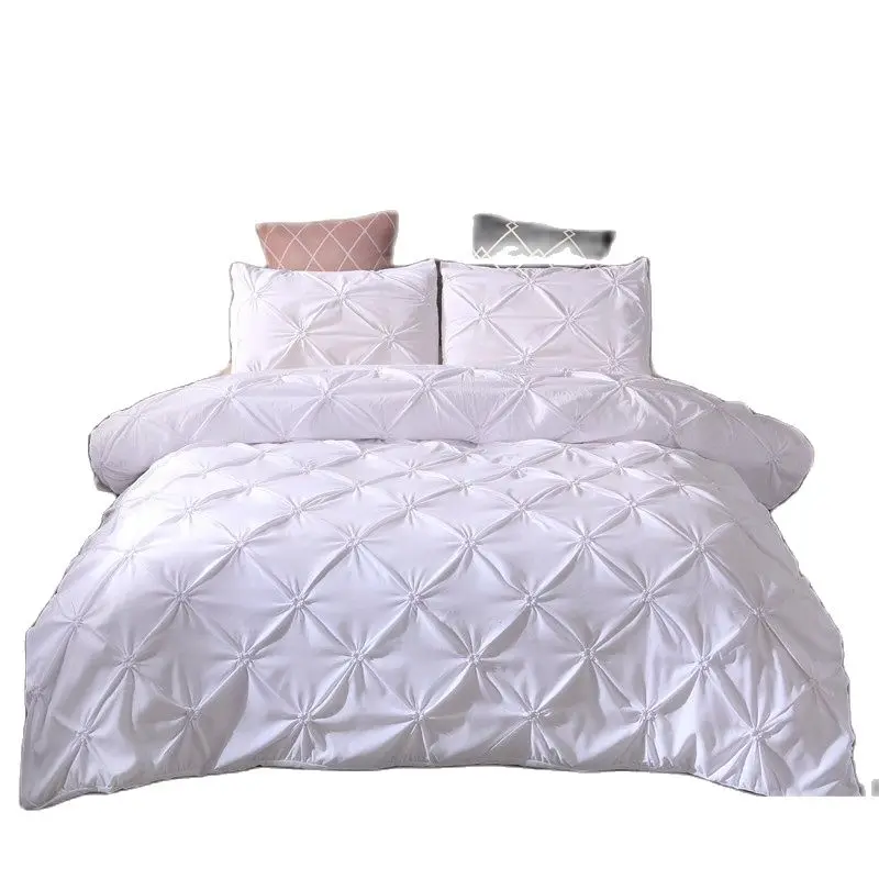 

Однотонный роскошный комплект постельного белья с пододеяльником, набор из трех предметов в богемном стиле, несколько размеров