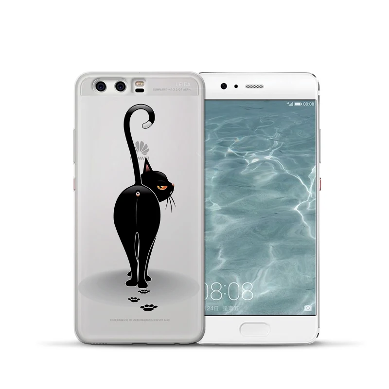 Роскошный чехол с рисунком кота для Huawei Mate 9 10 20 30 P8 P9 P10 P20 P30 P Smart Lite Plus Pro, чехол для телефона Etui funda capa