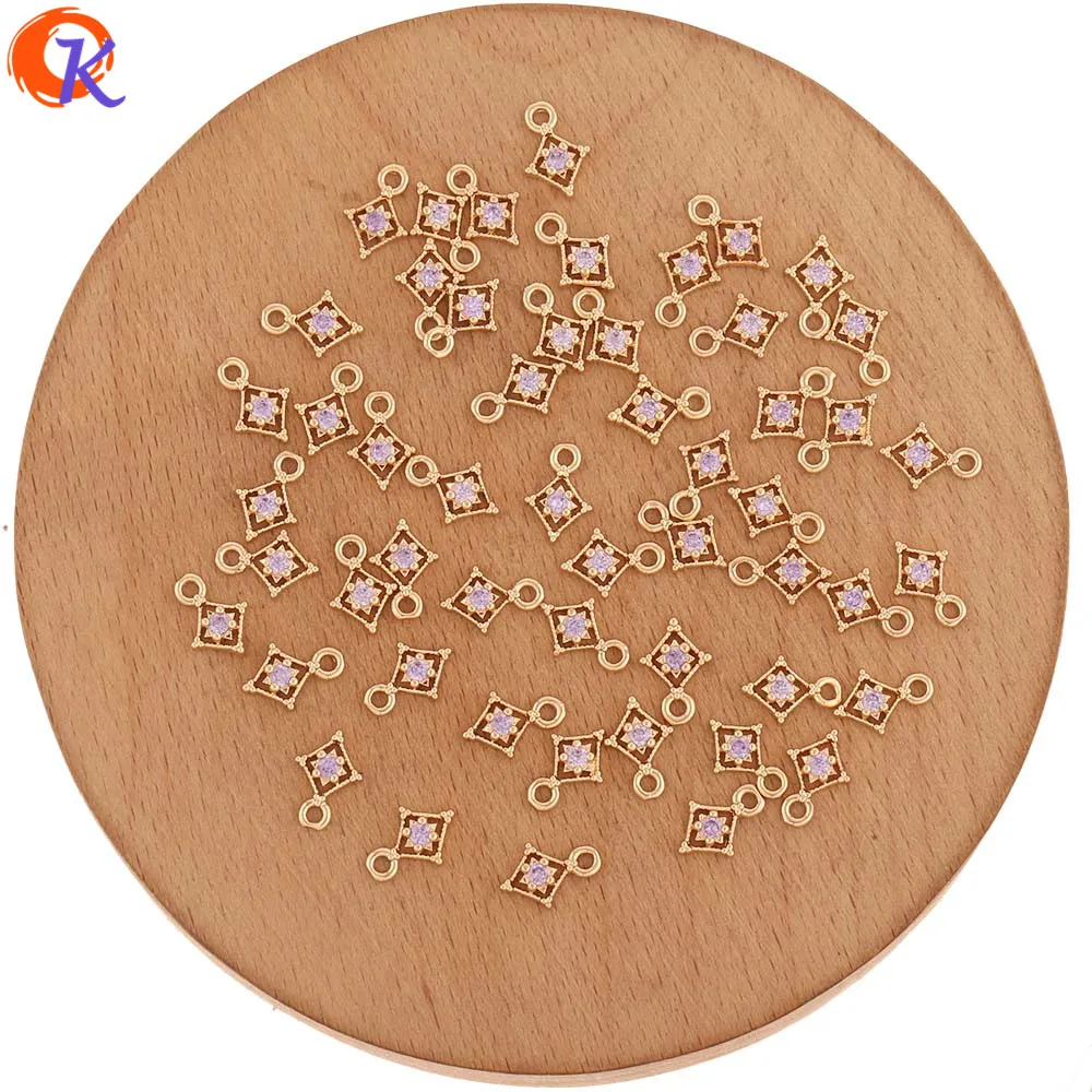 

Cordial Design 100Pcs 6*9MM Jewelry Accessories/DIY Parts/Earrings Making/Pendant/Hand Made/Jewelry Findings Component/CZ Charms