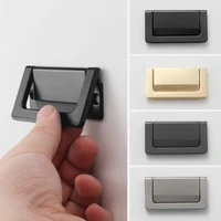 cabinet door drawer cabinet concealed buckle handle invisible cabinet door handle simple punch free handle
