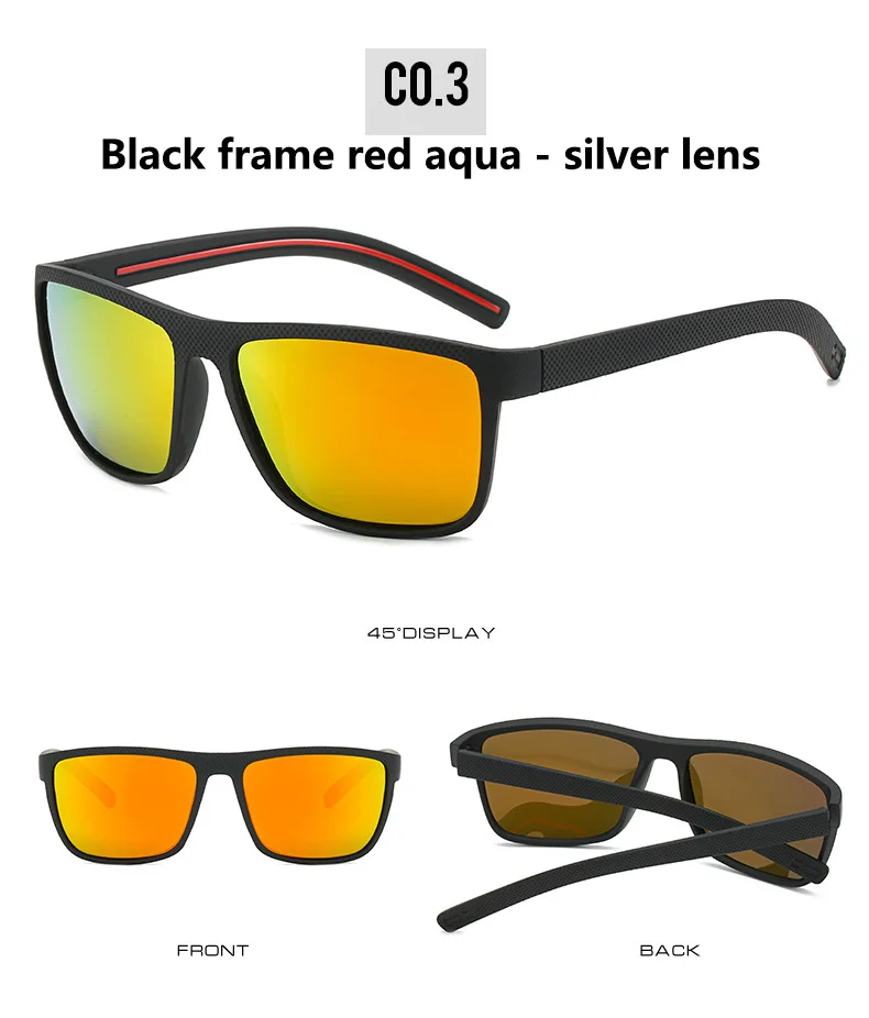 Спортивные стильные поляризационные солнцезащитные очки мужские эластичные