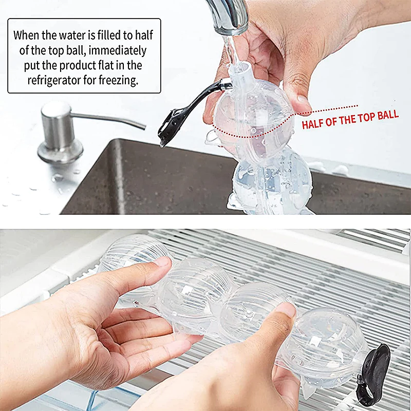 4 полости сферы виски мороженое мяч форма Круглый Желе Icecube Maker формы DIY Cocktai