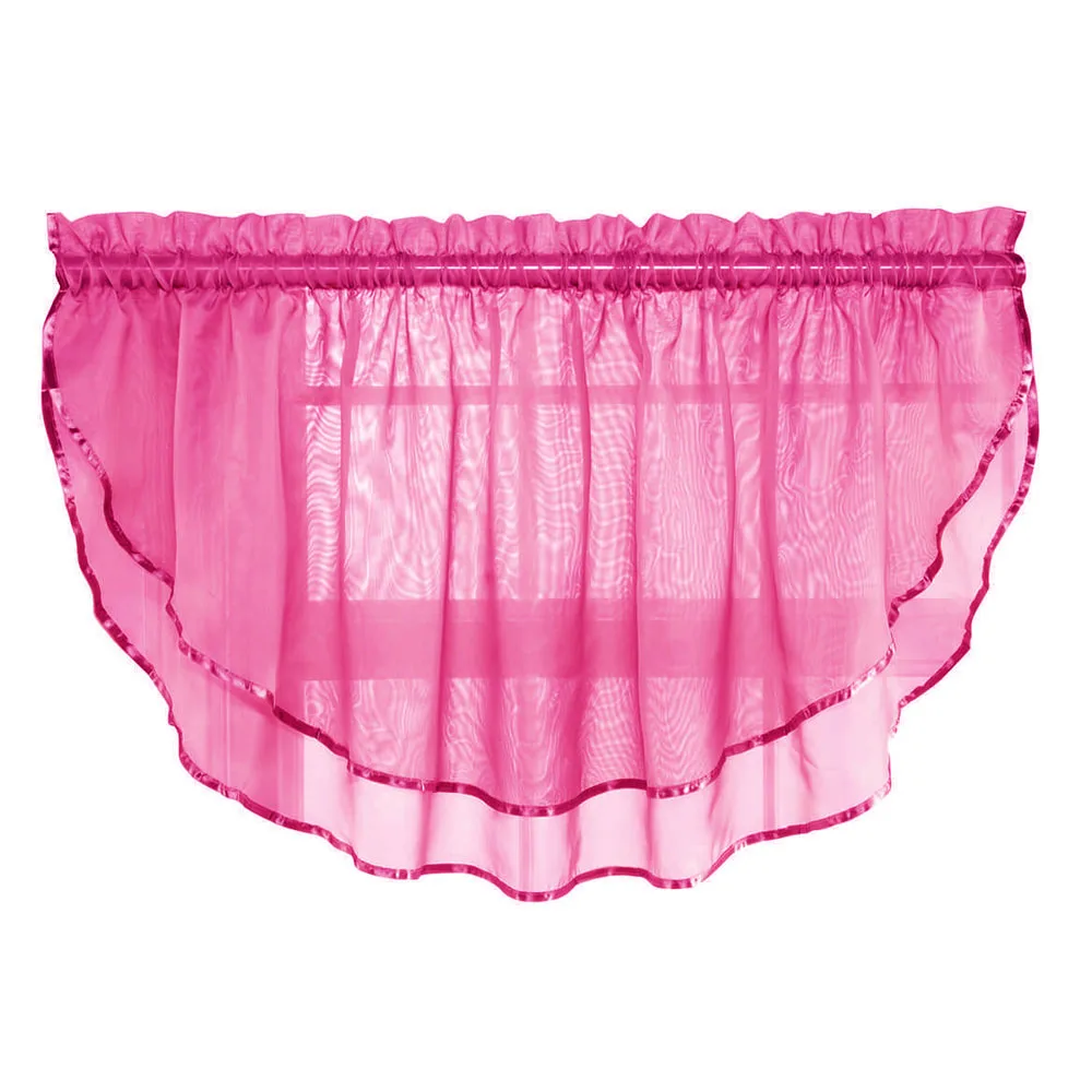 1 шт. карманная прозрачная занавеска балдахин для кухни однотонный зубчатый