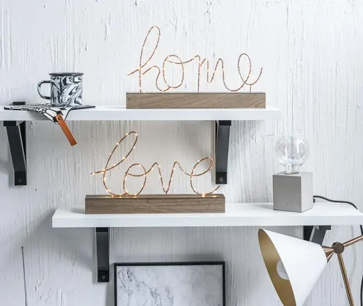 

Creative household ornaments decoration bedroom bedside letters night light birthday gift