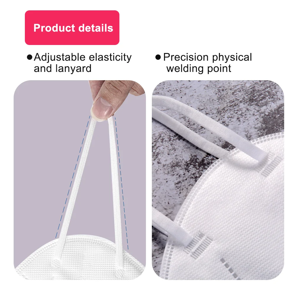 30pcs masks white face mask flu facial fpp2 filter protection ffp2 kn95 PM2.5 anti dust | Красота и здоровье