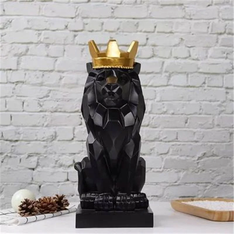 

Lion Resin Statues For Decoration Lion Statue Resin Figurine/Sculpture Model Crafts Animal Abstract Nordic Decoration Home Decor
