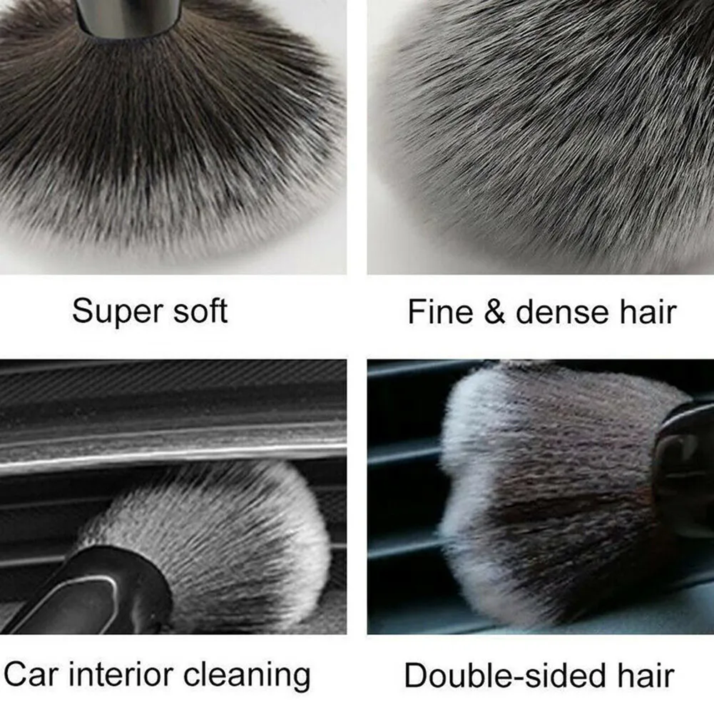 

Ultra Soft Car Cleaning Brush Plastic Portable Surface Tools 2pcs Clean