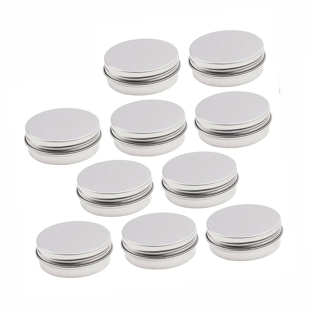 15 шт./компл. 60 мл жестяные банки круглые алюминиевые для бальзама контейнеры