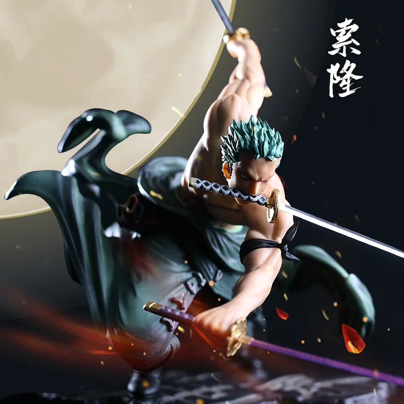 Аниме One Piece 18 см Roronoa Zoro SA-MAXIMUM Ver. ПВХ Фигурки Коллекционная модель игрушки |