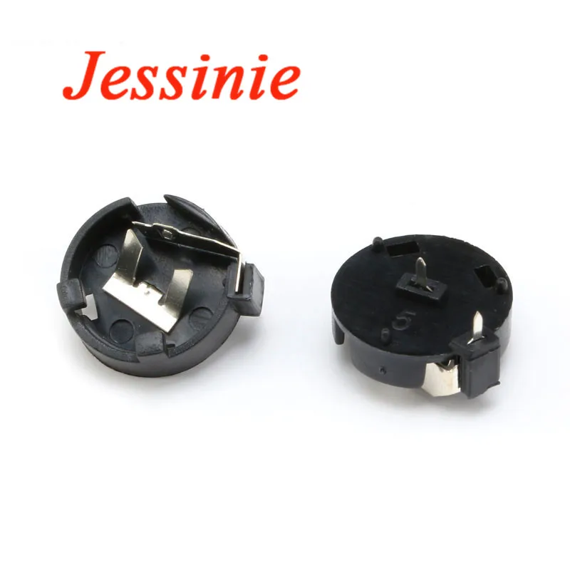10pcs SMD SMT CR1220 Round Button Coin Cell Battery Socket Holder Case Cover 3V Storage Box |