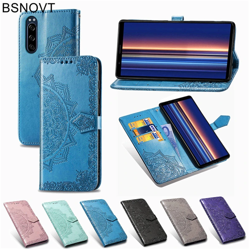 Чехол для Sony Xperia 5 мягкий силиконовый Роскошный Кожаный противоударный чехол 1 &quot