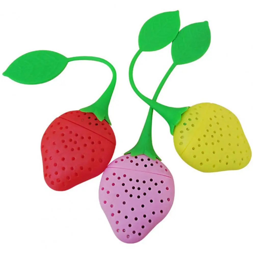 

Heat-resistant Silicone Loose Tea Strainer Lemon Shaped Leaf Filter Tea Infuser for Kitchen