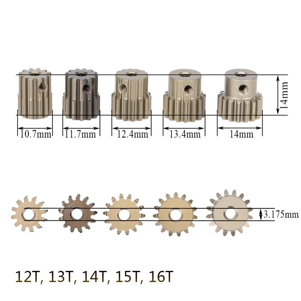32DP 3 175 мм 12T 13T 14T 15T 16T 17T 18T 19T 20T Металлическая зубчатая шестерня Набор для 1/10 RC