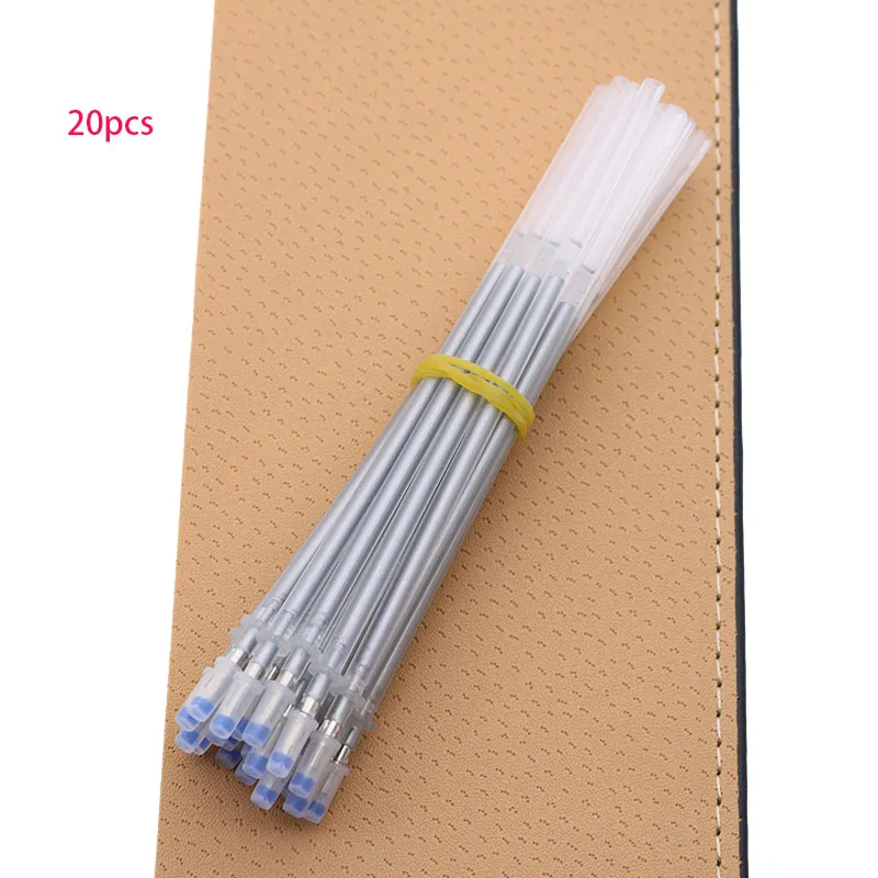 20 штук Цвет Серебристый Блестящие гелевая ручка флэш памяти Ручка Тележки для