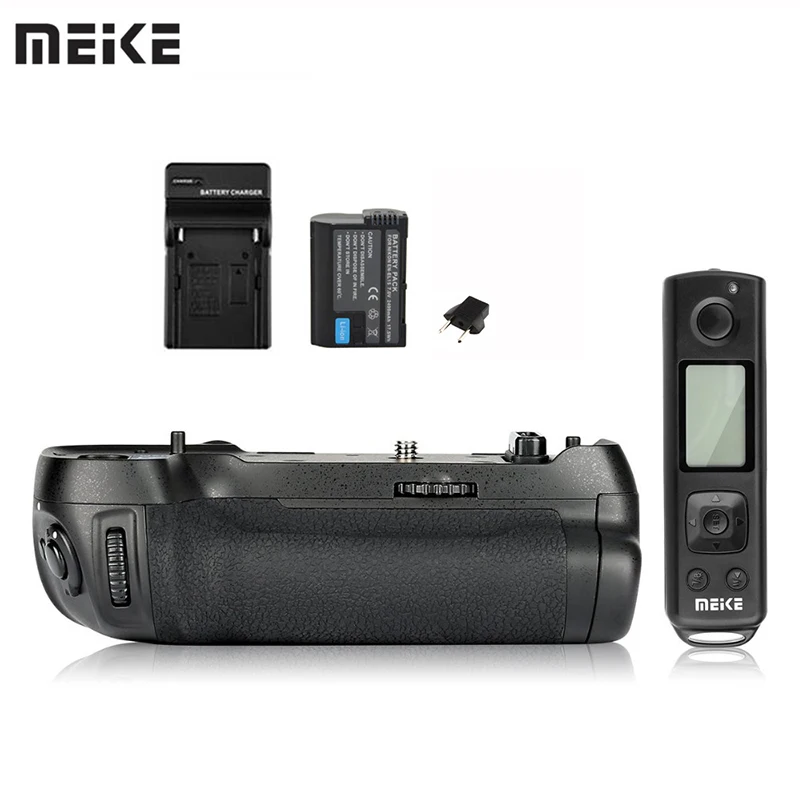 Meike Аккумуляторный блок питания для вертикальной съемки 2 4G Гц беспроводной пульт