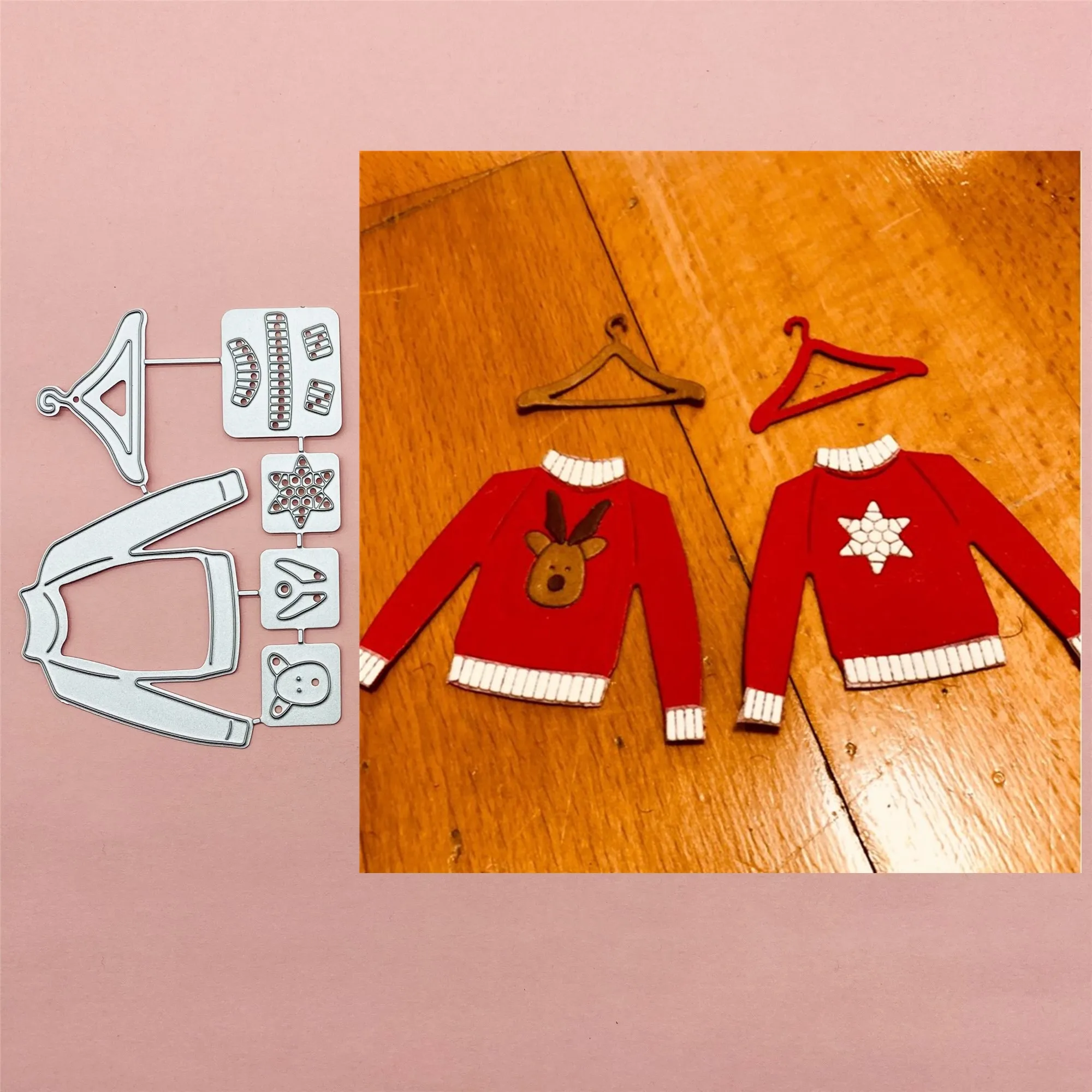 

Christmas Decorating Clothes Cut Die Stencils for DIY Scrapbooking/photo album Decorative Embossing DIY Paper Cards