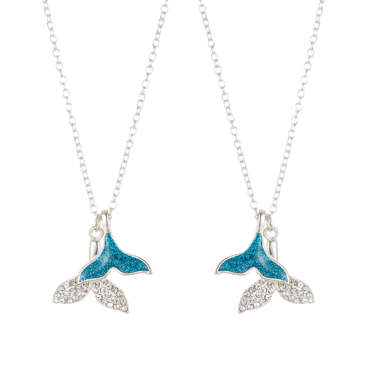 2020 Модное Новое Стильное ожерелье с хвостом русалки покрытое розовым золотом 925