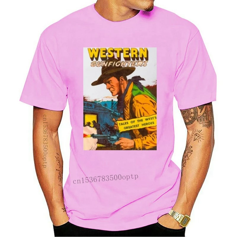 Мужская белая ретро Винтажная футболка с изображением дикого Западного ковбоя