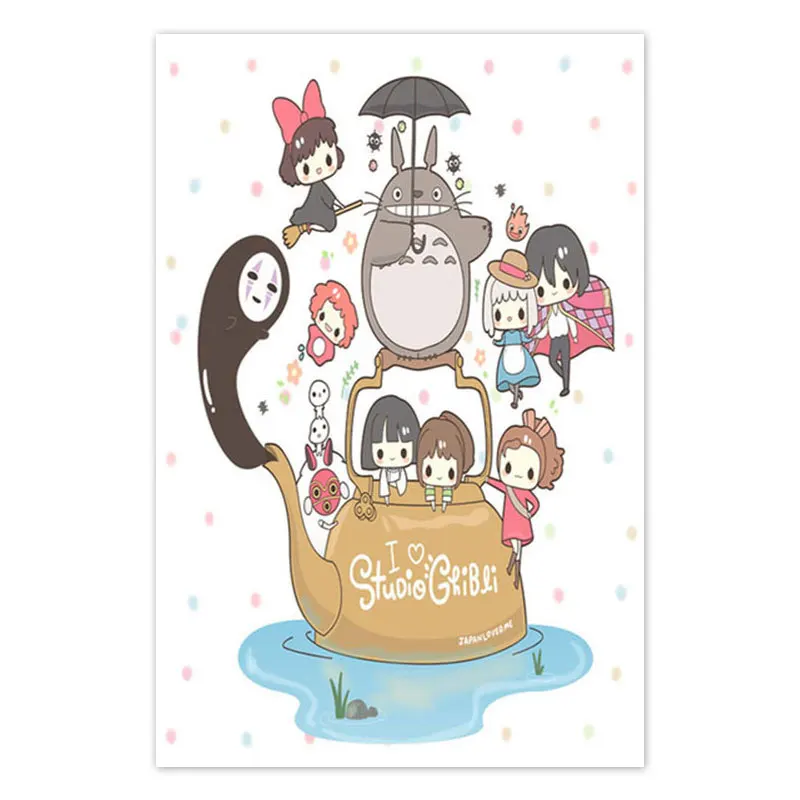 

Miyazaki Hayao Studio Ghibli Anime Posters And Prints Canvas Painting Living Room Home Creativity Decoration HD Wall Art Picture