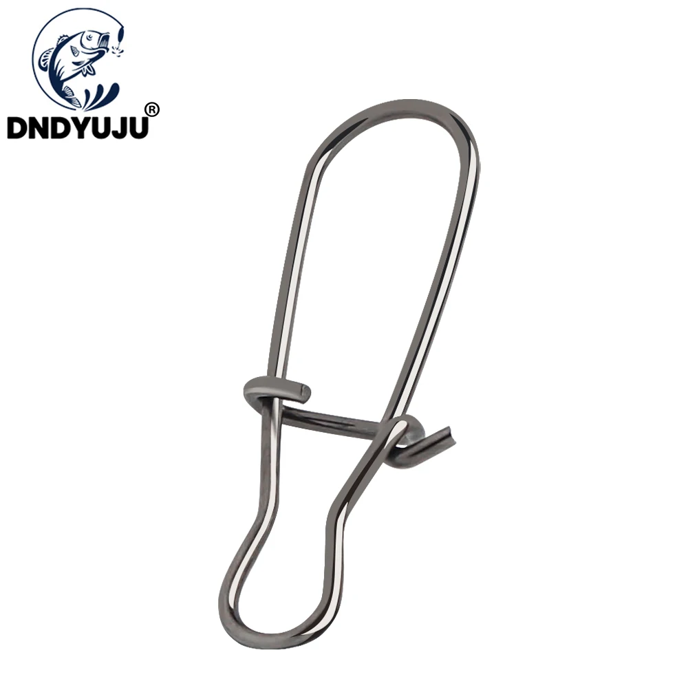

DNDYUJU 50pcs/lot Stainless Steel Fishing Snaps Fast Lock Clips Safety Connector Fishing Accessories Tackle for Lures Hooks