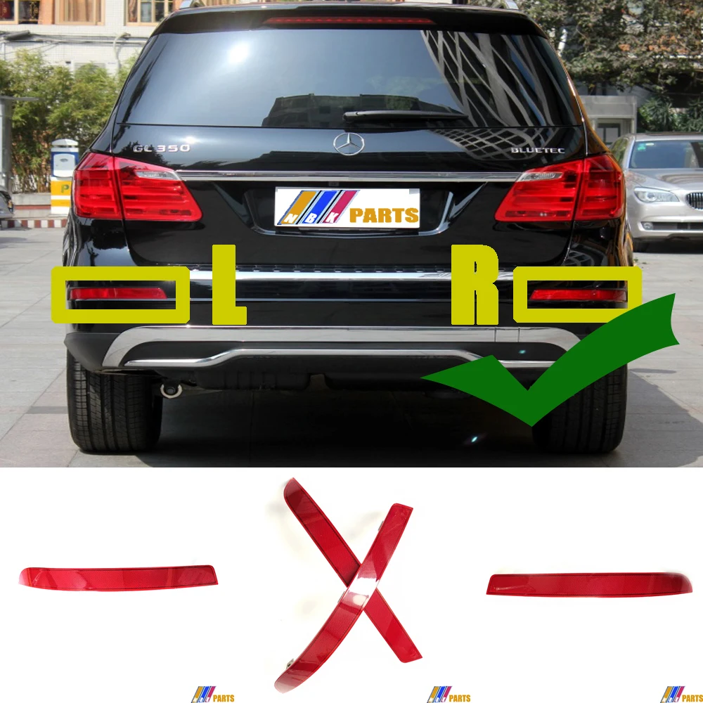

Подходит для 13-16 левый и правый Mercedes-Benz GL X166 320 350 420 450 500 550 63 отражатель заднего бампера A1668200374 A1668200474