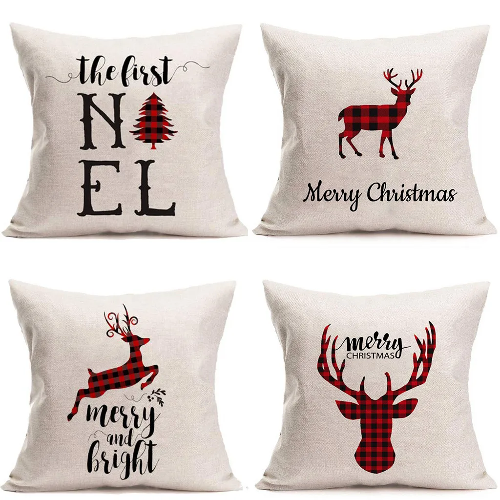 4 шт. простые модные пледы наволочки кафе для диванных подушек домашний декор