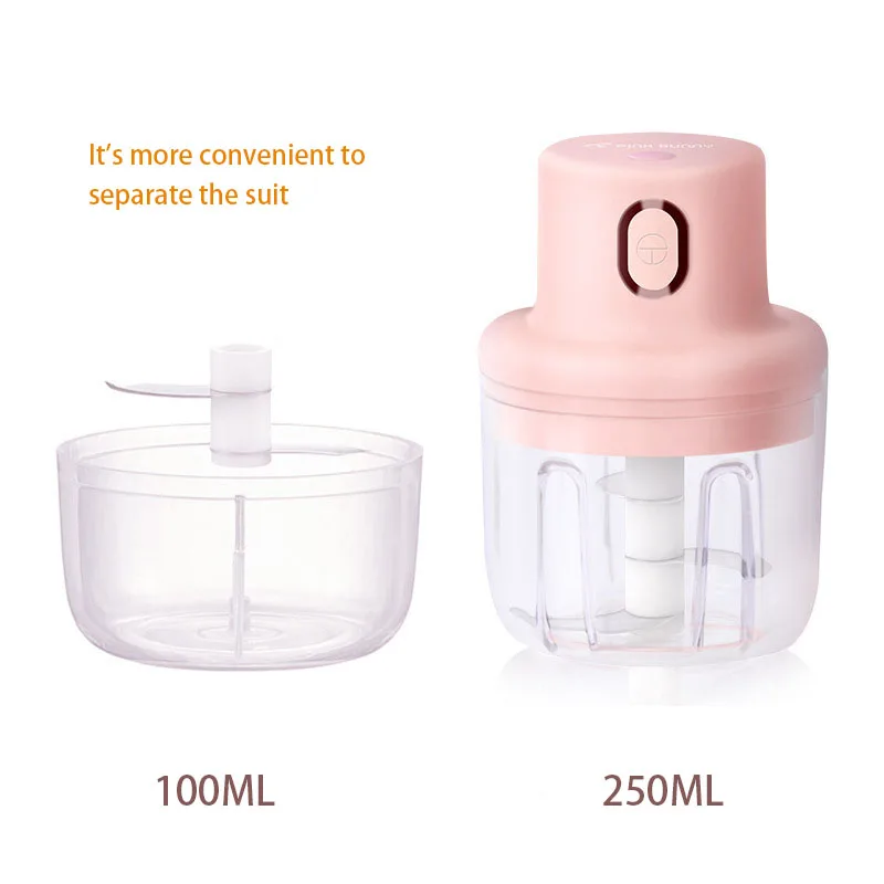 Беспроводной Электрический пресс для чеснока мини мясорубка соковыжималка