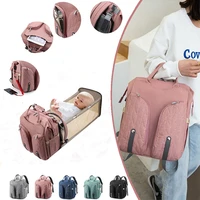 baby diaper bags bed backpack for mom babies multifunctional maternity stroller bag portable bassinets with usb charging port
