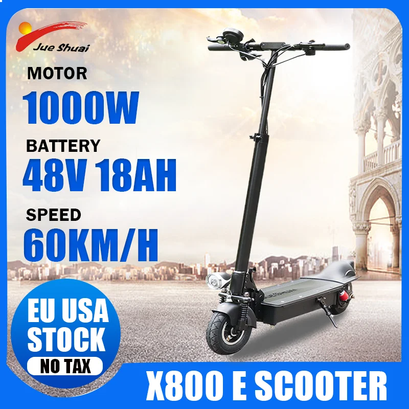 

Foldable Electric Scooters Adults with Seat Powerful E Scooter 1000W 48V 18AH Battery 8Inch Tire EU USA Stock