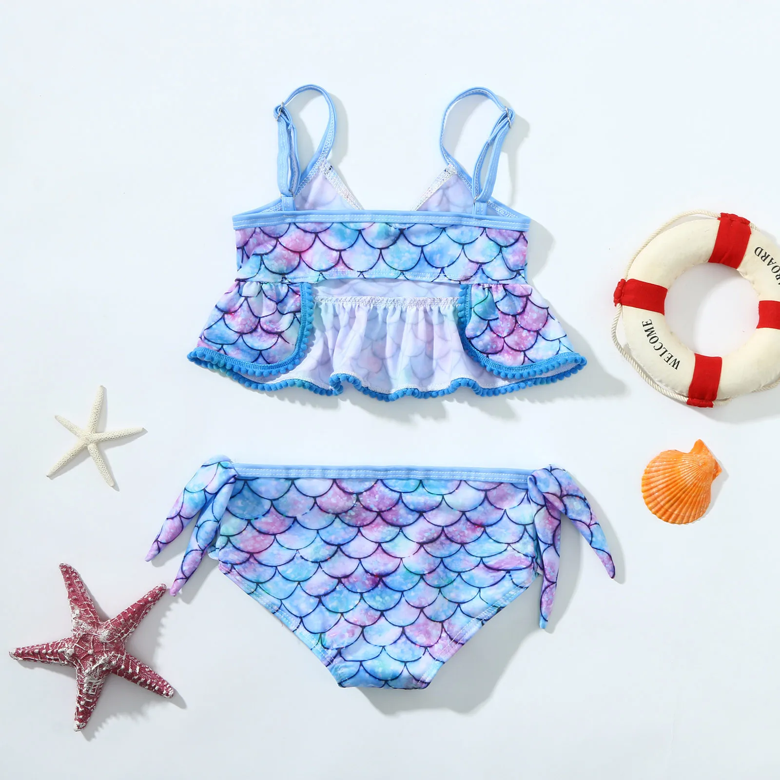 Летний купальник-бикини для девочек с принтом | Детская одежда и обувь