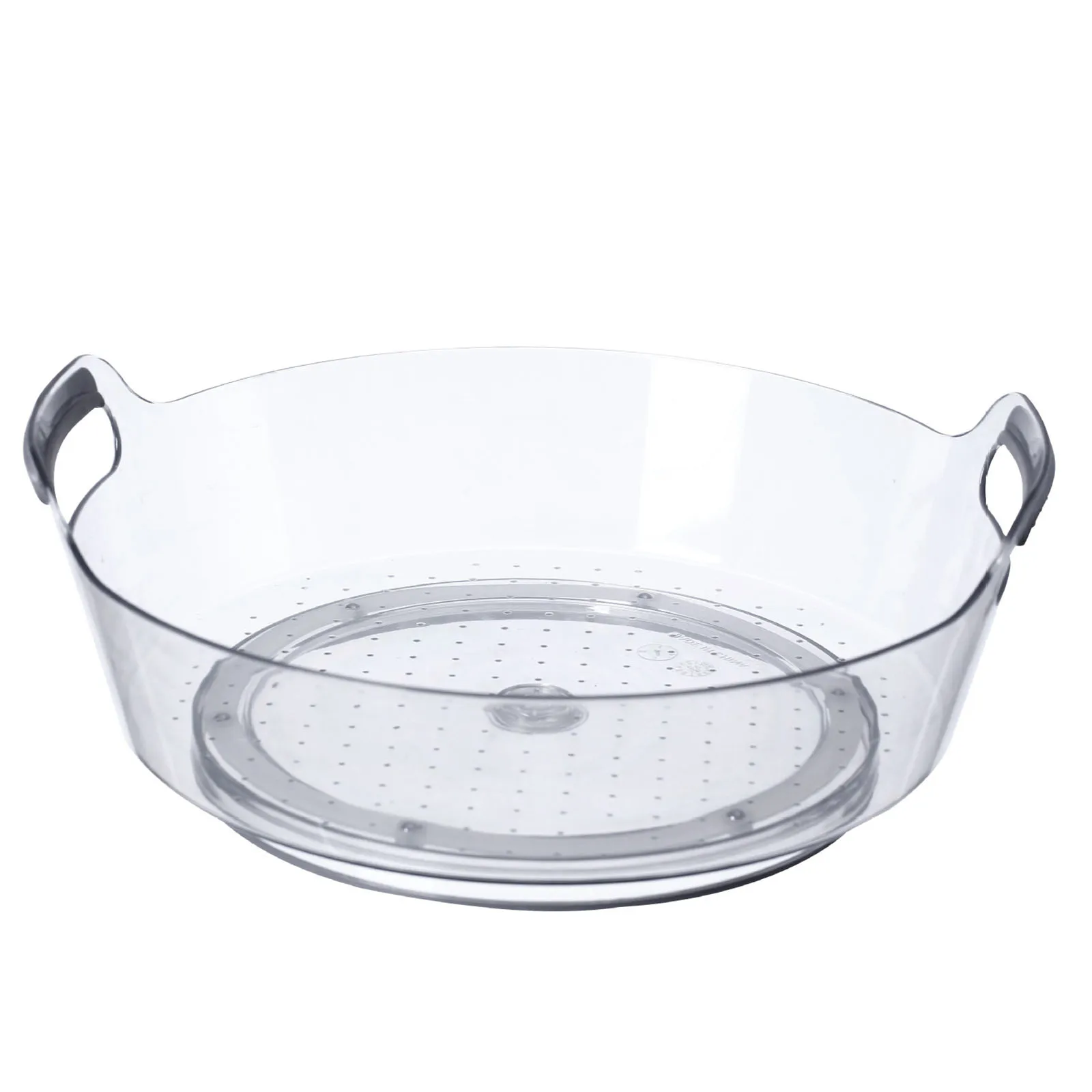 

Newly Turntable Organizer Non-Slip Storage with Handle Container for Kitchen Bathroom Bedroom Parlor TE889