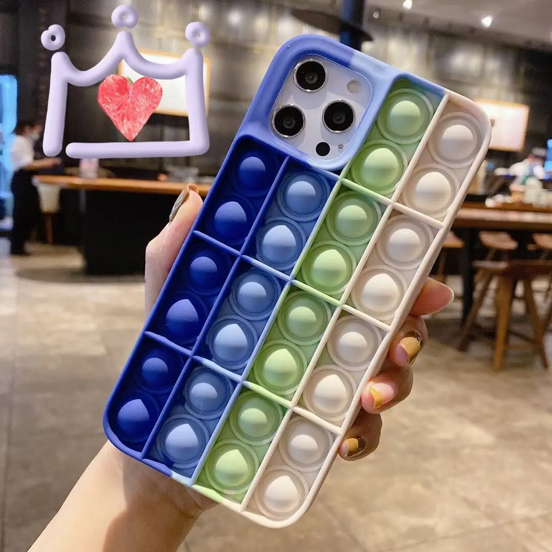

Popular Decompression Silicone Phantom Color Phone Case For IPhone 12 11 XR X XS 6 7 8 Plus Pro Max
