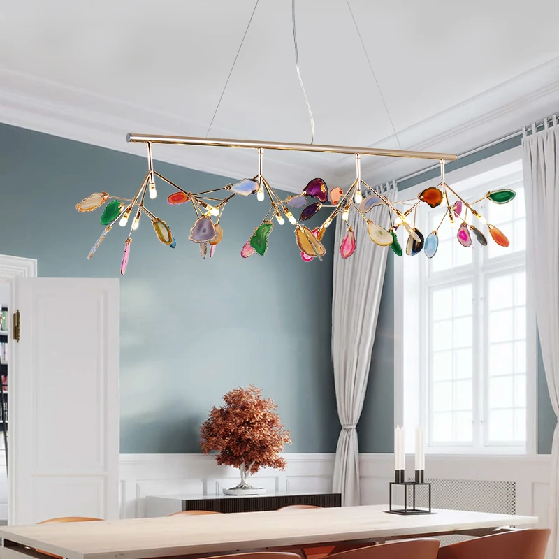 

Nordic Luxury LED Chandeliers Modern Kitchen Living Room Decoration Ceiling Chandelier Lighting Home Master Bedroom Indoor Lamp