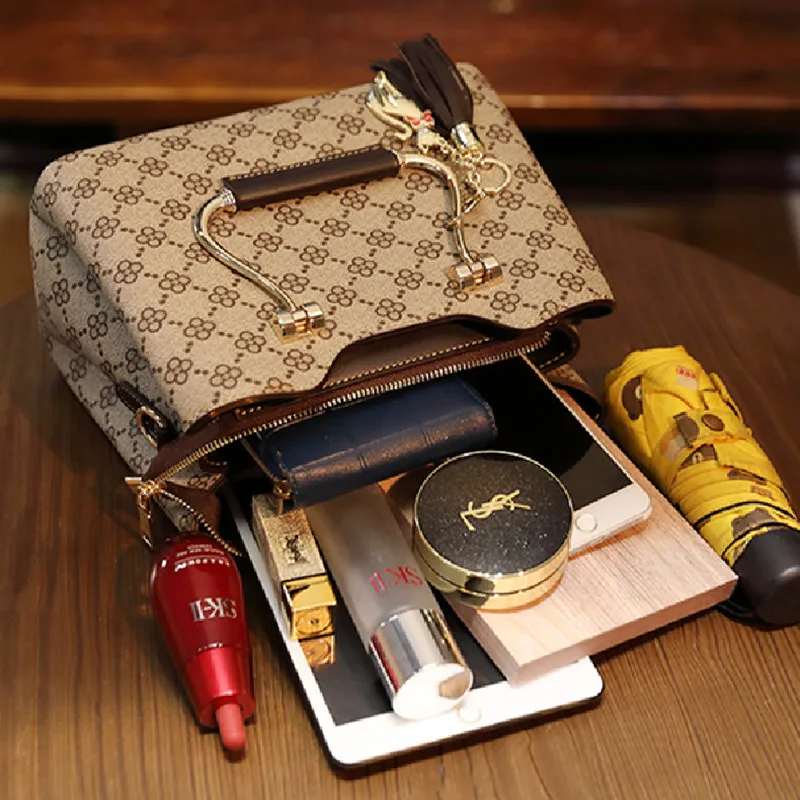 

Vintage Print Handbags for Women Luxury Handbags Women Bag High Quality Purse and Handbags Carteras Mujer De Hombro Y Bolsos Cc