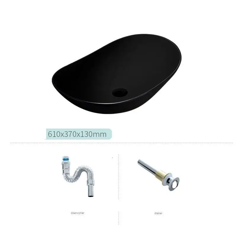 Lavatorio чаша де Appoggio Куба Para Black Umywalka Evier Lavandino Bagno Waschtisch раковина для ванной комнаты Lavabo Pia Banheiro - Цвет: MODEL I