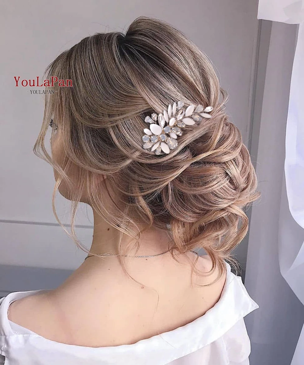 

YouLaPan Wedding Hairpins for Bride Wedding Hair Accessories Hair Ornaments Bridal Headpieces Wedding Hair Comb Hair Clips HP318