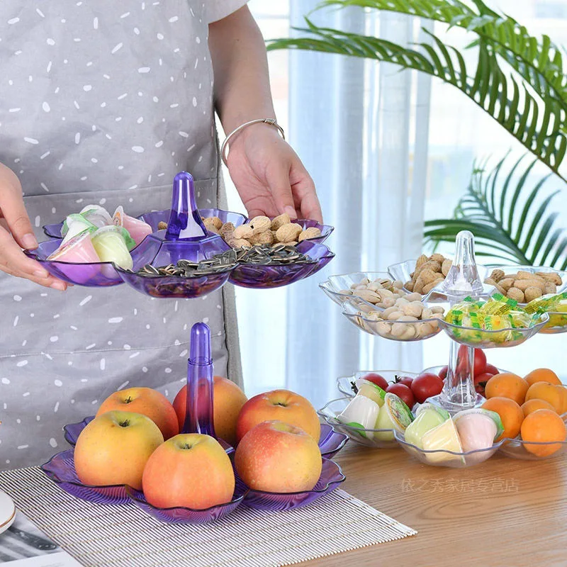 Вращающаяся подставка для торта поднос десертов многоуровневый хранения